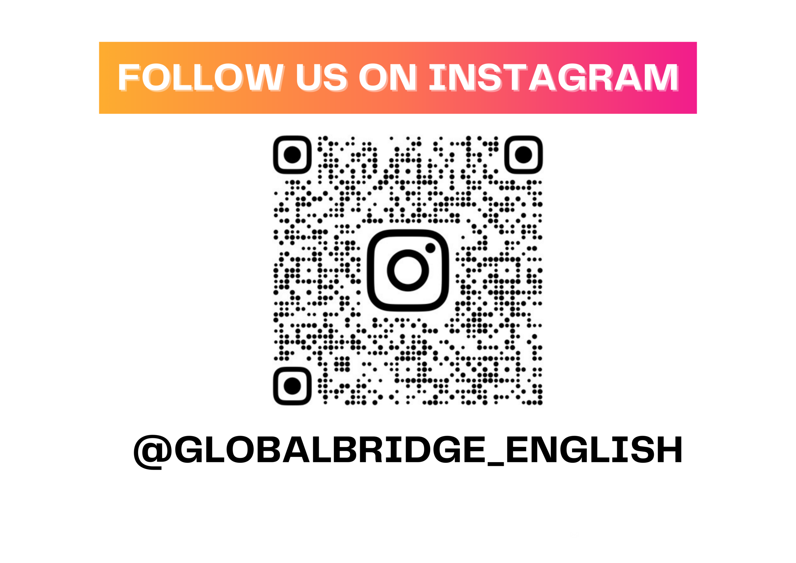Instagram QR — @globalbridge_english